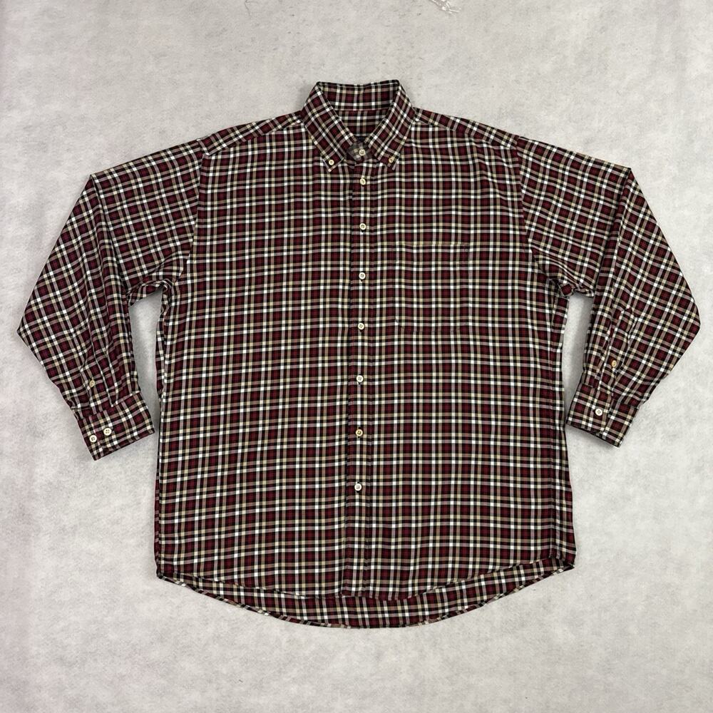 Burberry London Shirt Mens XL Plaid Button Down Nova Check Cotton Long Sleeve - Picture 4 of 12